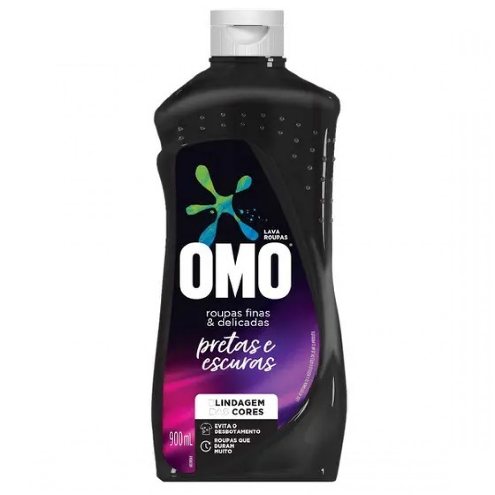 LAVA ROUPAS LIQUIDO ROUPAS PRETAS E ESCURAS 900ML OMO