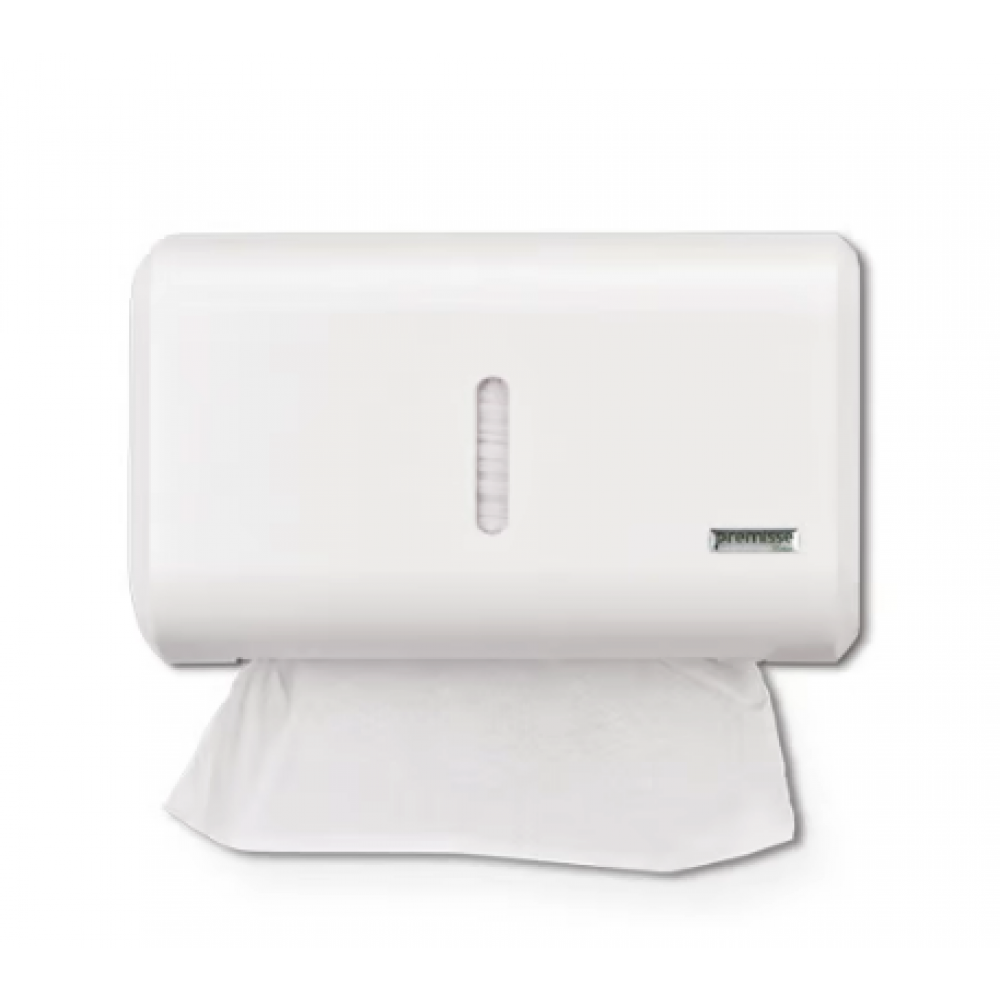 DISPENSER MULTIPLO PAPEL TOALHA E INTERFOLHADO LINHA URBAN BRANCO PREMISSE