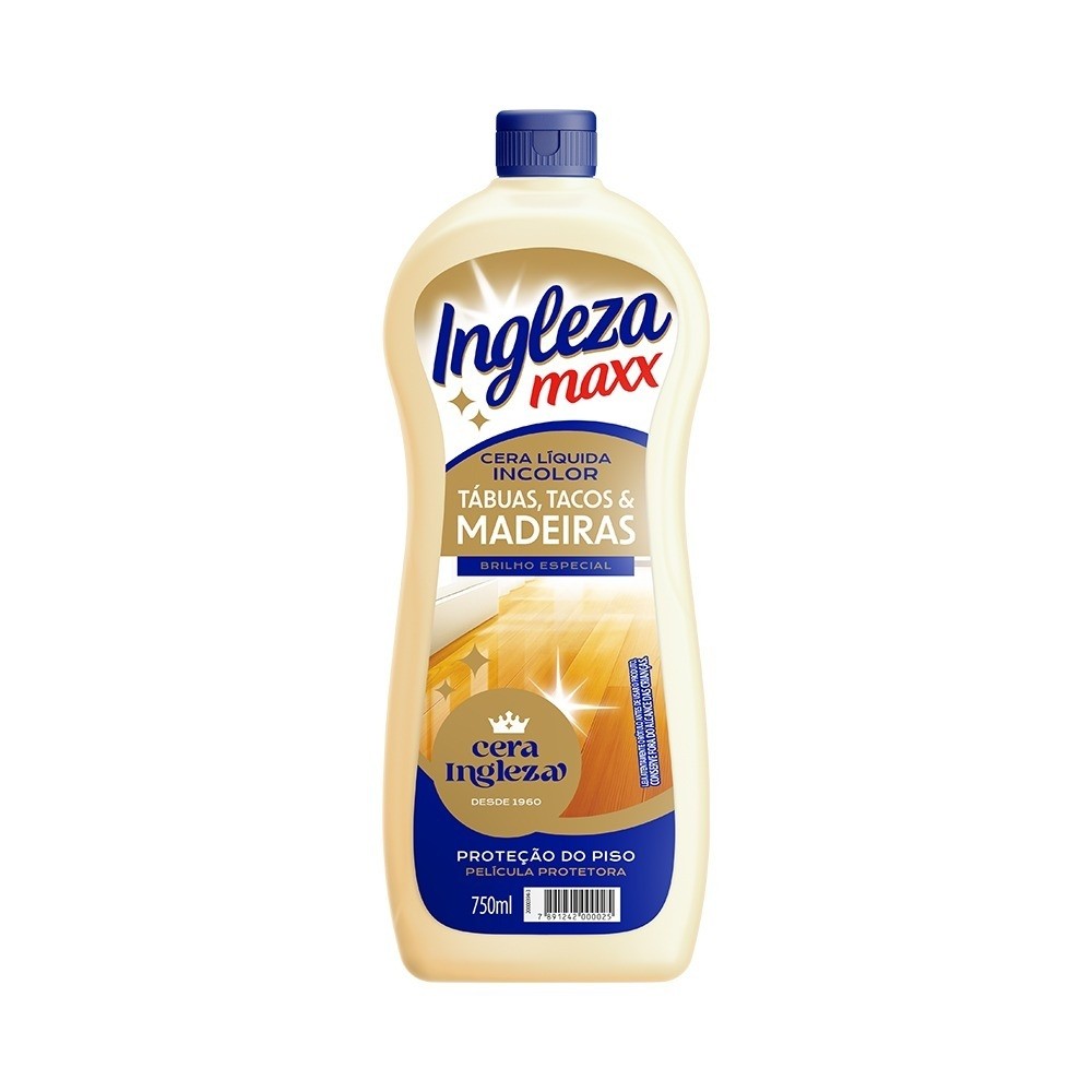 CERA LIQUIDA MAX MADEIRA INCOLOR 750ML INGLEZA