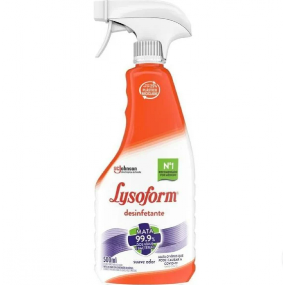 DESINFETANTE SPRAY SUAVE ODOR 500ML LYSOFORM