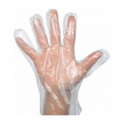 LUVA DESCARTAVEL PLASTICA TRANSPARENTE TALGE C/100