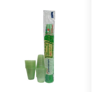 COPO BIODEGRADAVEL VERDE 180ML CRISTALCOPO C100