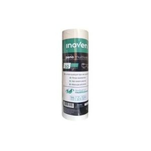PANO MULTIUSO BOBINA BRANCO 25M INOVEN C/50