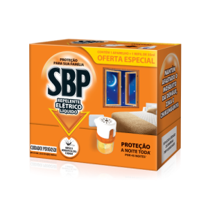 INSETICIDA ELETRICO LIQUIDO APARELHO E REFIL 45 NOITES 35ML SBP