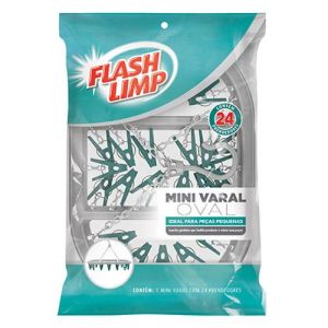 MINI VARAL OVAL C/24 PRENDEDORES FLASHLIMP
