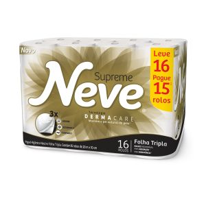 PAPEL HIGIENICO FOLHA TRIPLA SUPREME NEVE 20M C16