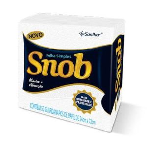 GUARDANAPO PEQUENO 24CM X 22CM SNOB