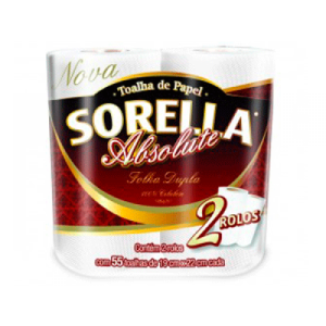 PAPEL TOALHA ROLO ABSOLUTE SORELLA C/02