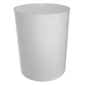 LIXEIRA PLASTICA S/ TAMPA BRANCA 15L TRILHA REF.T0705