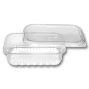 POTE RETANGULAR C/ TAMPA 500ML PRAFESTA C/24